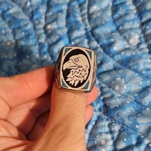 Turquoise / Black Onyx Ring